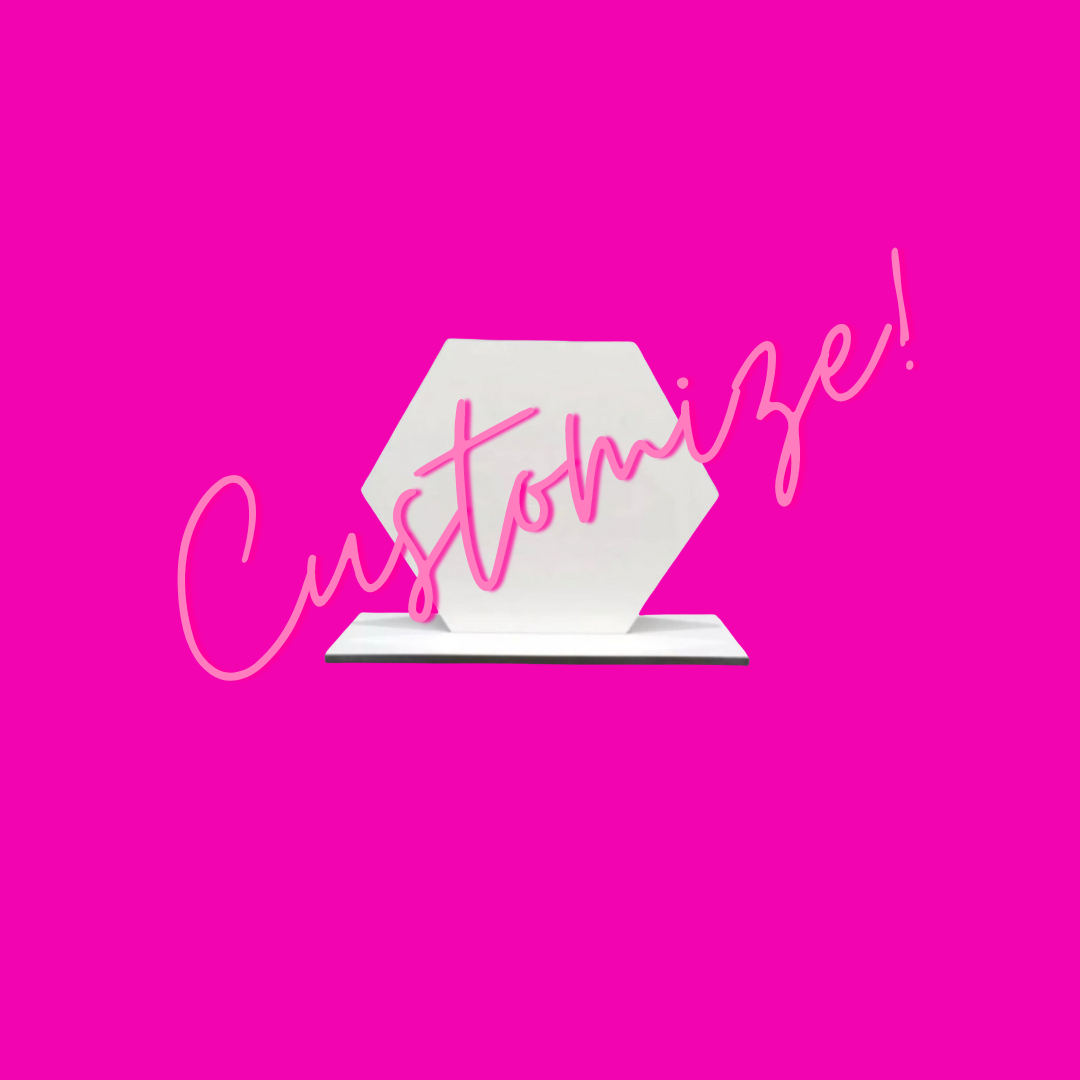 Custom Social Media Stand w/ stand