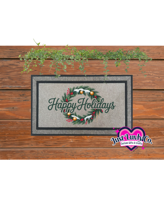 Happy Holidays Doormat