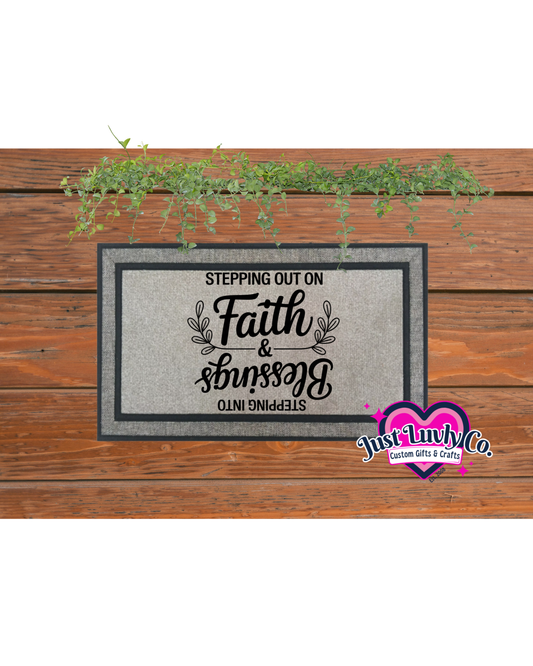 Faith and Blessings Doormat