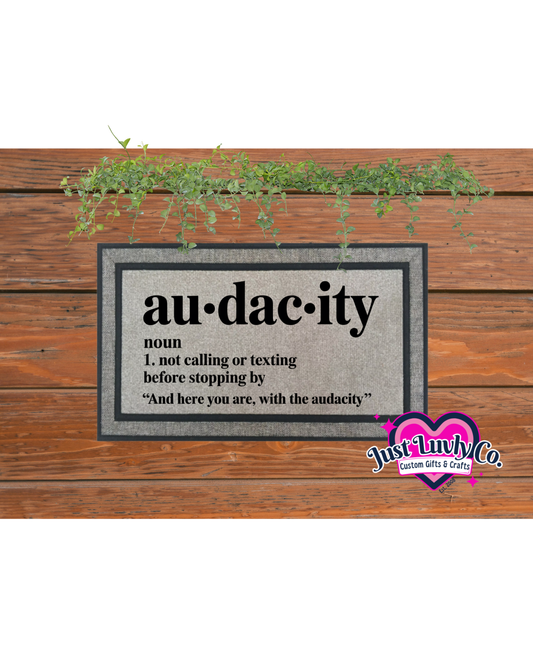 Au*dac*ity Doormat
