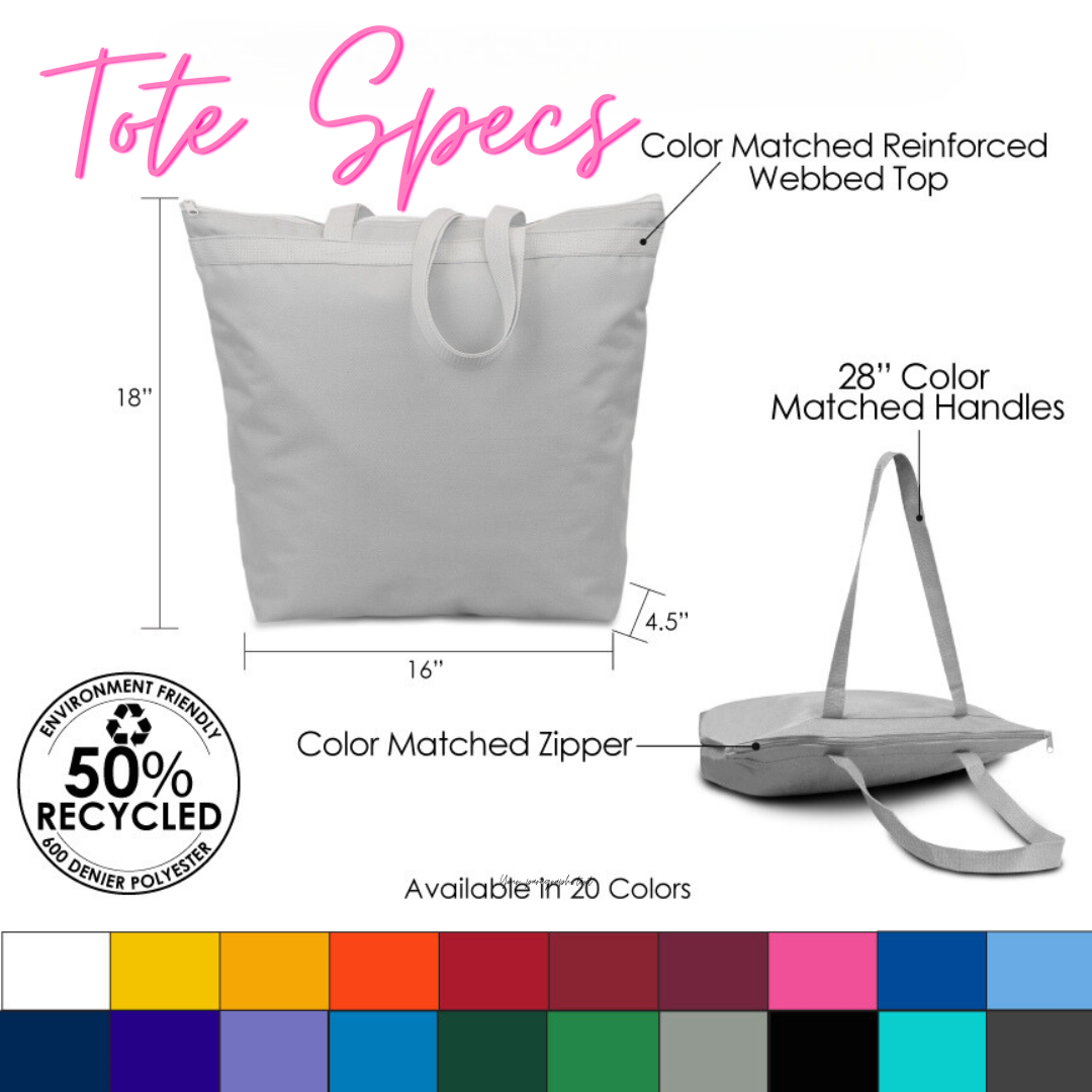 Custom Tote bag (zipper)