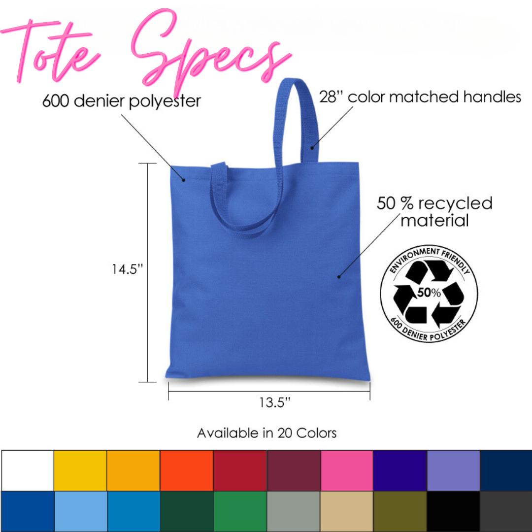 Custom Tote bag (No Zipper)