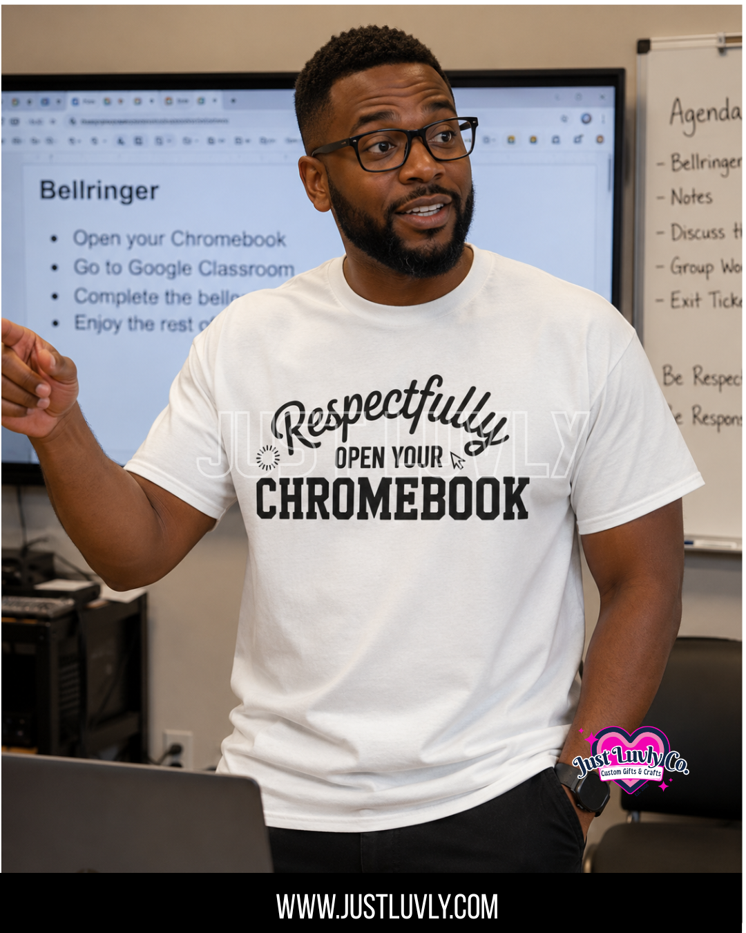 Respectfully Open Your Chromebook T-Shirt